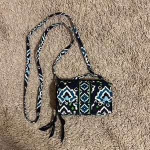 Vera Bradley mini blue print purse